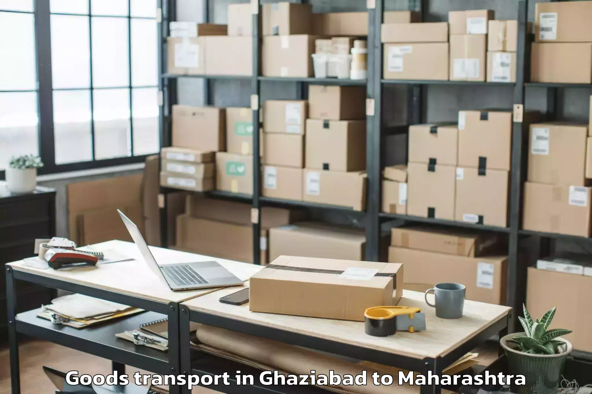 Get Ghaziabad to Mhasla Goods Transport